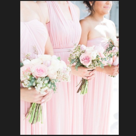 Versa Mesh Convertible Bridesmaid Dress in “Petal” - Picture 2 of 5